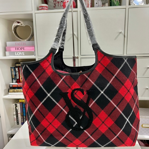 Sac fourre-tout neuf Victoria's Secret 2020 édition limitée beige tissé